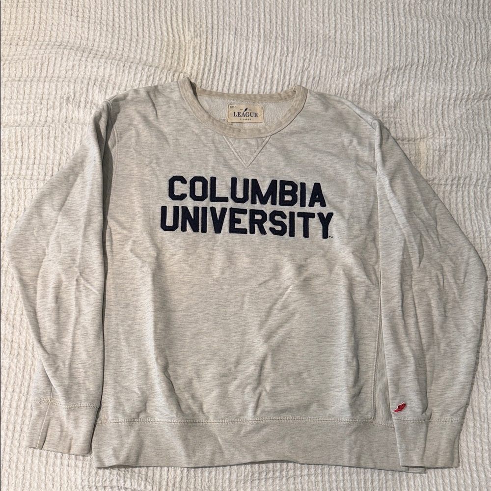 Columbia University Light Gray Crewneck Sweater